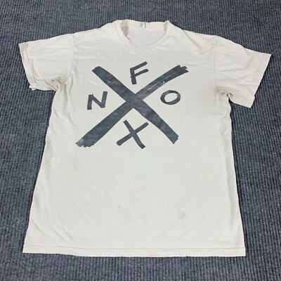 VTG NOFX T Shirt Mens Medium White East Coaster Punk Rock Tour Tee Y2K Fat Mike