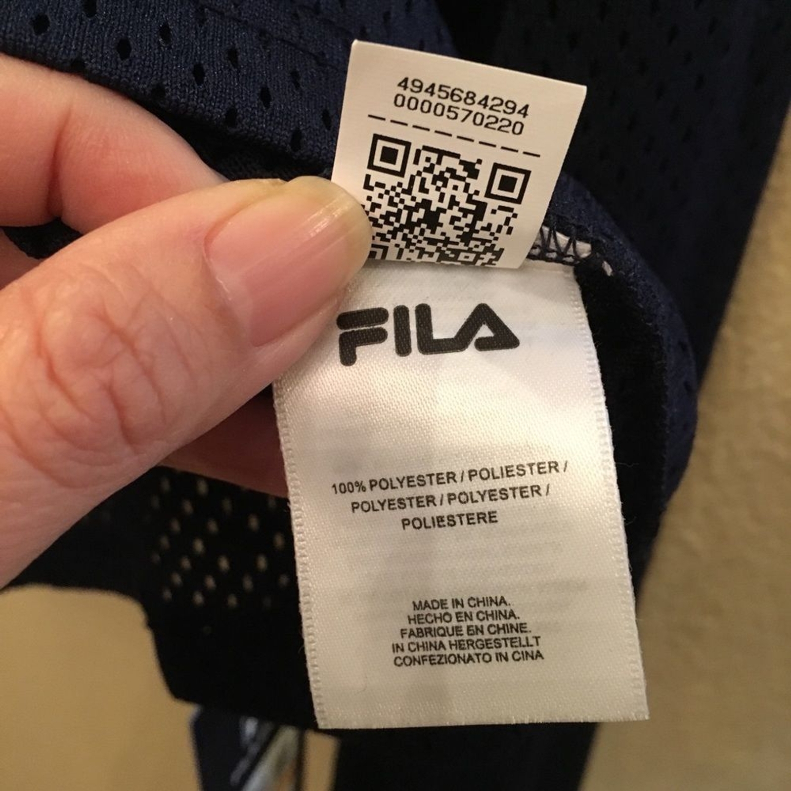 Nuova con etichette~fila Felpa con cappuccio donna navy Noemi taglia small