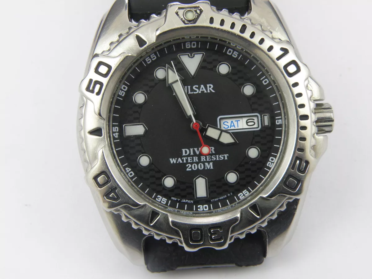Pulsar divers shop watch 200m