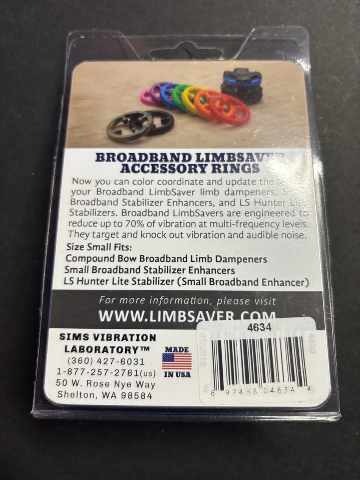 Anel acessório de banda larga amortecedor Limbsaver roxo/preto - Imagem 2 de 2