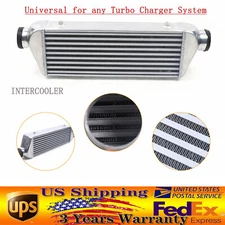 Universal Intercooler 27" X 7" X 4" Universal For Turbo Charger System Aluminum