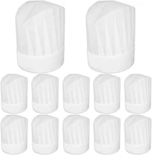 12 Pack Chef Hats for Kids, Disposable Paper Chefs Hat Bulk DIY Kids Chef Cap fo