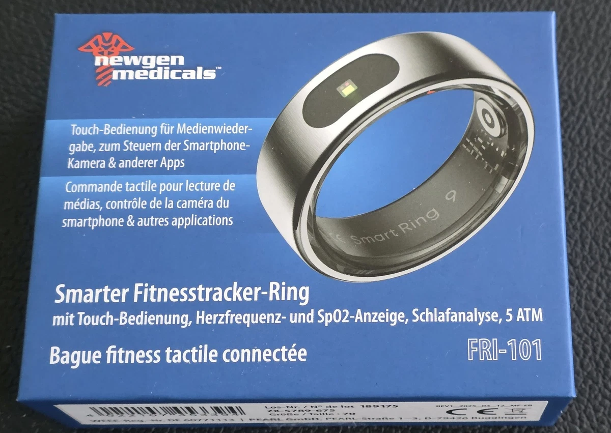 newgen medicals Fitnesstracker-Ring FRI-101 Größe 70- neu