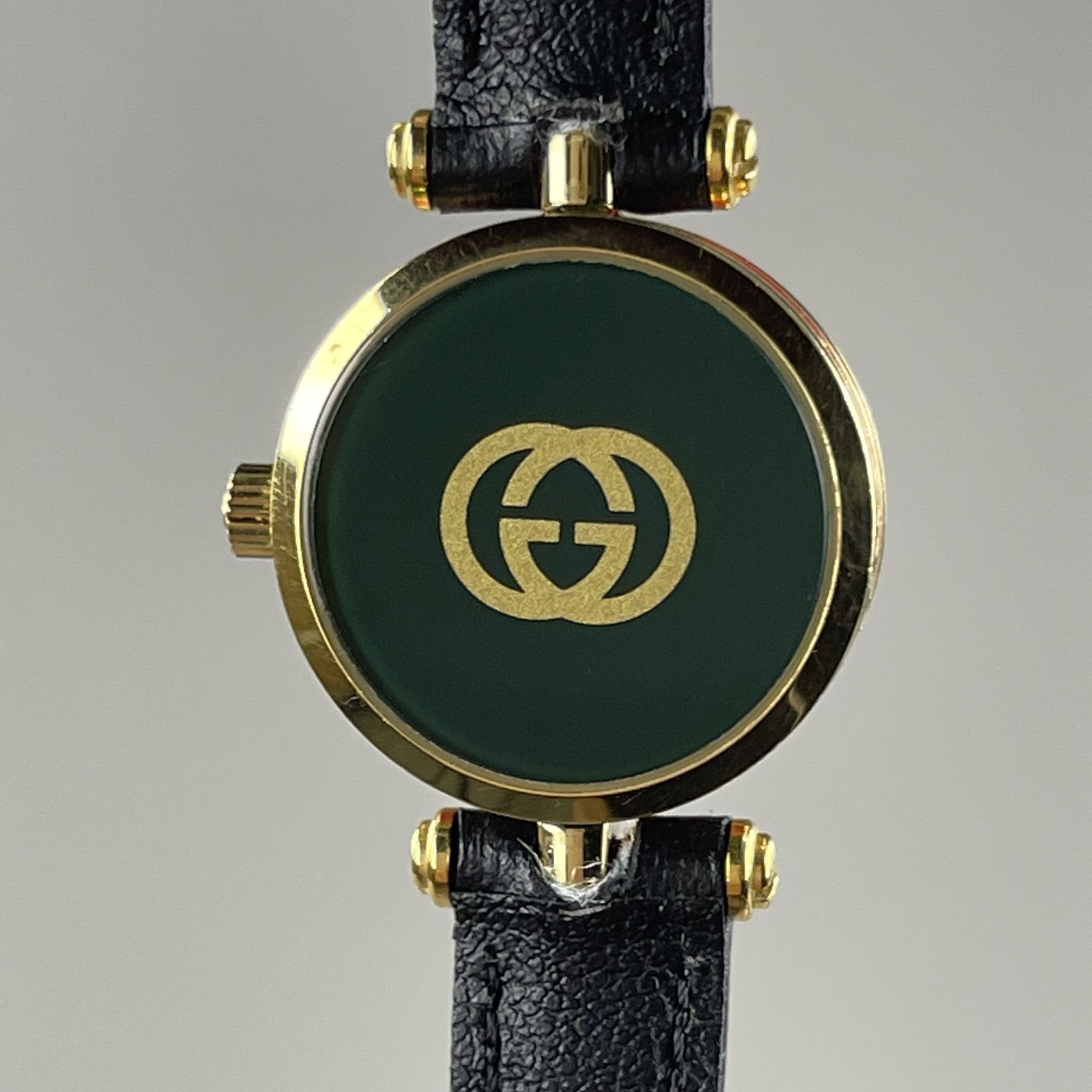 GUCCI 2000L Vintage Ladies Watch 21mm Quartz Gold SS Brand New band Cal.579.005 thumbnail 17