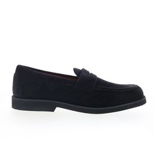 Sebago Ryan Suede PO 771176W-908 Mens Black Loafers Slip Ons Penny Shoes