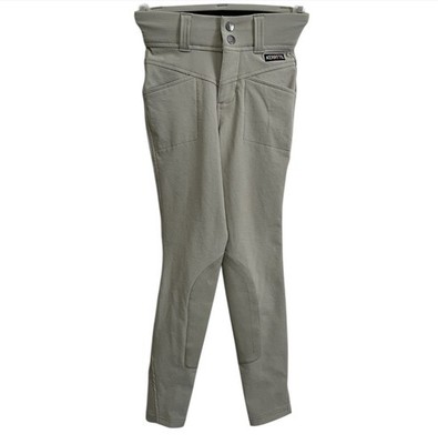 Kerrits Crossover II Knee Patch Breeches Pant Tan/khaki Kids Size Small 
