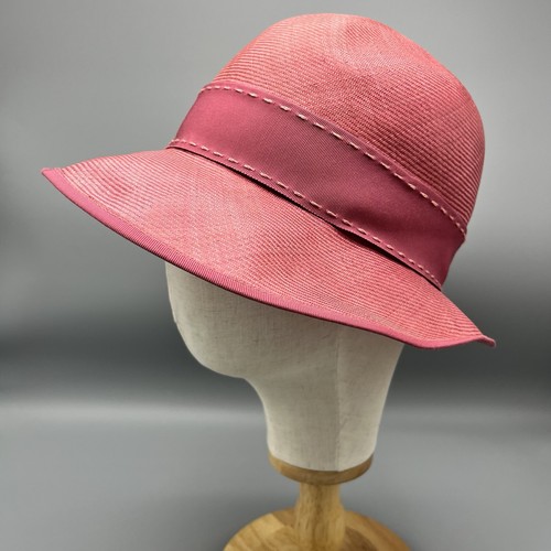 Kangol Coral Pink Festival Occasion Hat Wired Brim Size Small Vintage Pre 1983 - Picture 7 of 13