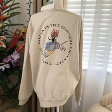 NWT Uniqlo Studio Ghibli Kiki's Delivery Service Sweatshirt in Natural, Unisex