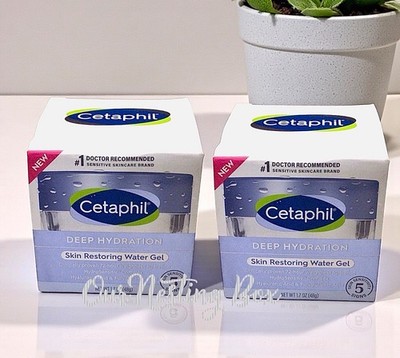 2 Cetaphil  Deep Hydration Skin Restoring Water Gel~Oil Fragrance Free~Sensitive