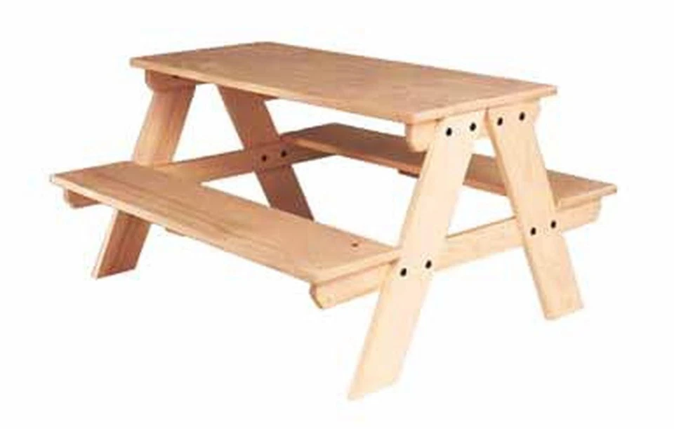 Wooden Furniture Picnic Bench L/B/H 90cm/85cm/50cm Sitting Height 35cm New - Bild 1 von 1