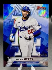 Mookie Betts Blue Refractor 20/150 2025 Bowman's Best #64 Dodgers