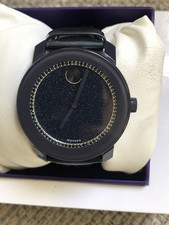 BLACK FRIDAY SALE New Movado BOLD Blue Leather Strap Watch RETAIL 600
