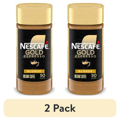 Nescafe Gold Espresso Blonde, Instant Coffee, 3.5 oz (Pack of 2)