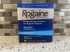 Men’s Rogaine Extra Strength Topical Solution 3 Month Supply EXP 3/2027 Unopened