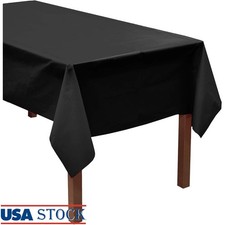 Heavy Duty Disposable Plastic Tablecloths Rectangular 3 Pack Events Parties New