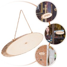  Panneau en bois inachevé, bricolage, Plaque en bois, décor de forme ovale,