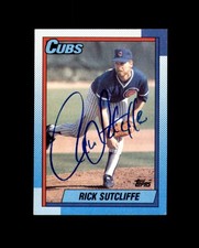 Rick Sutcliffe Signed 1990 Topps Chicago Cubs Autograph