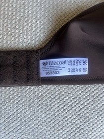 Wacoal Back Appeal Bra Womens 36C Brown T Shirt Underwire Full Coverage 855303
