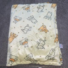 Disney Winnie The Pooh Baby Blanket Yellow Sherpa Soft Plush