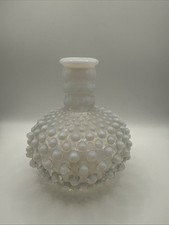 fenton hobnail white opalescent glass