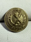 Rare Pre Civil War Ordinance Corps 14mm Cuff Button Scoville Back Mark “OC-4”
