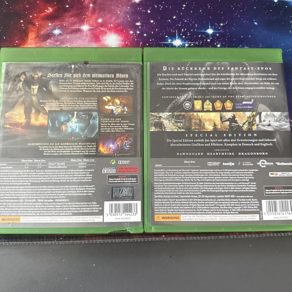 The Elder Scrolls V Skyrim + Diablo 3 Reaper of Soul Xbox One Spiel OVP - Bild 2 von 2