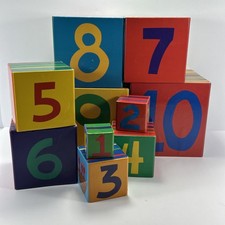 1996 Numbers and Colors by Sara Anderson - 10 Stacking Blocks Nearly 3 Feet Tall