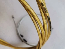 JAGWIRE BRAIDED SLICK-LUBE HOSE CABLE BRAKE DERAILLEUR COMPLETE KIT PALE GOLD