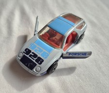 Matchbox Porsche 928 No 59 Superfast Toy Car Amber Glass Vintage Silver Model