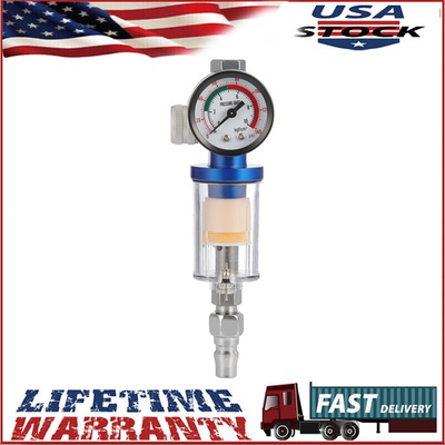 #ad #ad 1 4quot; Spray Gun Air Regulator Gauge Air Pressure Regulator Paint Gun Filter US $12.25