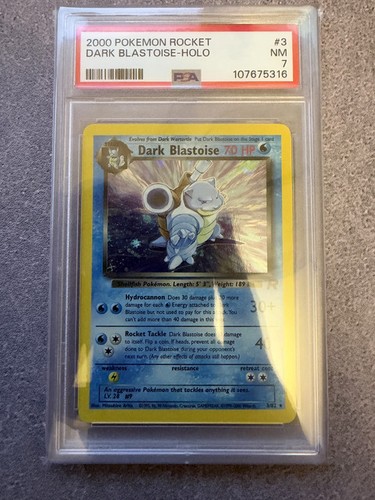 Dark Blastoise (Unlimited) graded PSA 7 for sale on eBay
