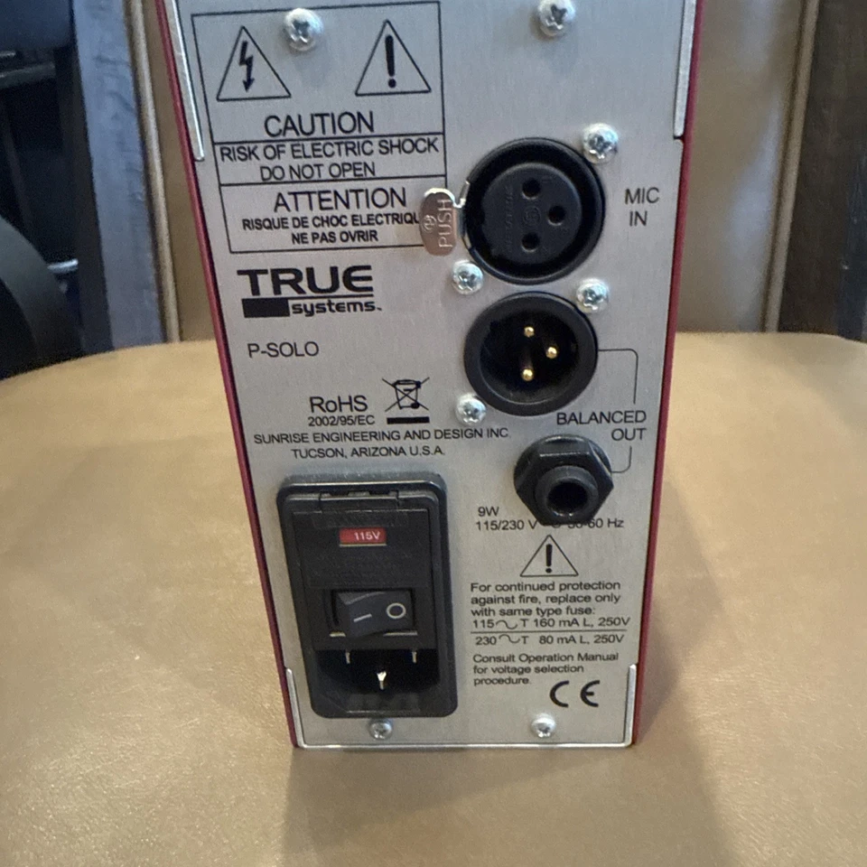 True Systems P-Solo Mono Microphone Preamp READ - Image 3 of 4