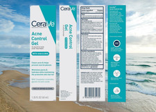 CERAVE ACNE CONTROL GEL 1.35 OZ. BOXED LOT OF 4 PIECES