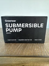 GROWNEER 550GPH Submersible Pump 30W Ultra Quiet - Black - Open Box
