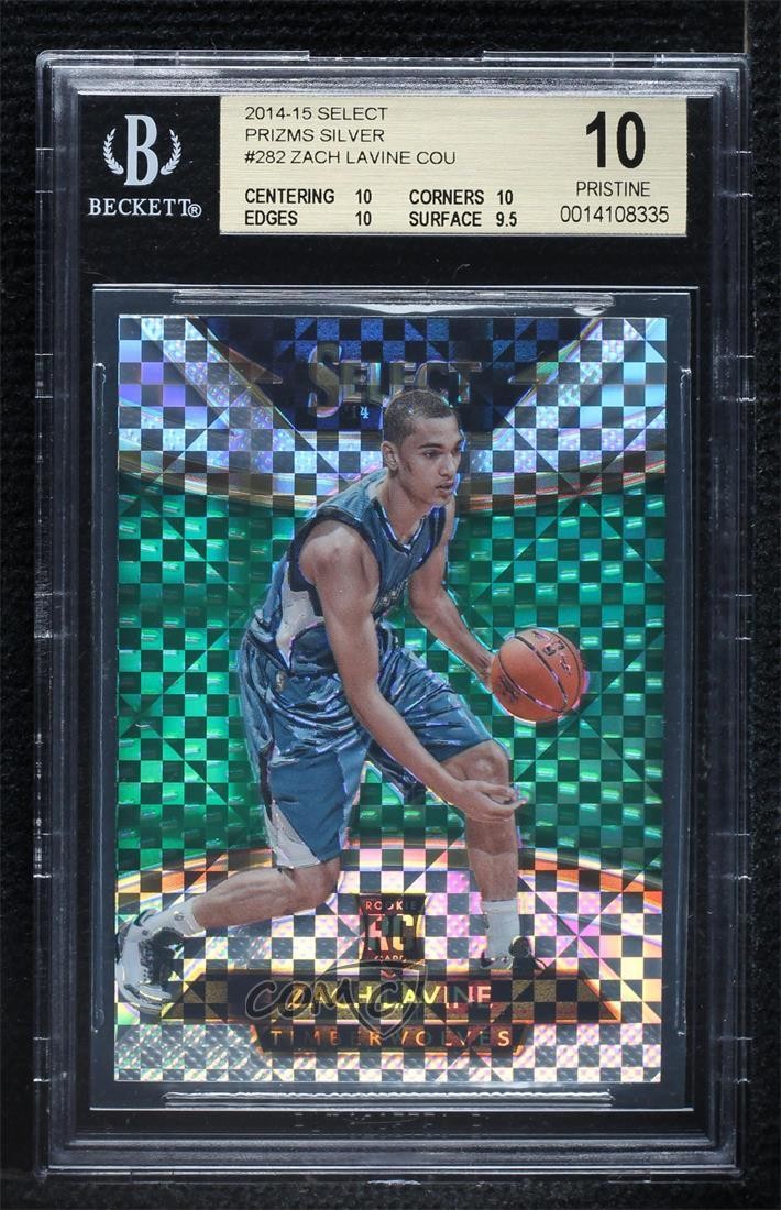 2014 Panini Select Courtside Silver Prizm Zach LaVine #282 BGS 10 PRISTINE 4f5