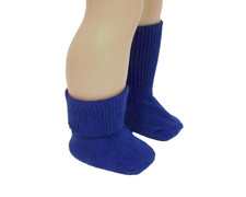 Royal Blue Basic Anklet Bobby Socks Doll Clothes For 18" American Girl Debs