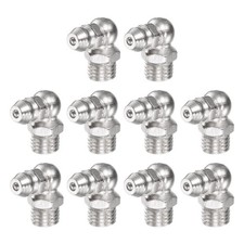 20Pcs Nickel-Plated Iron 90 Degree Hydraulic Grease Fitting M8 x 1mm Thread