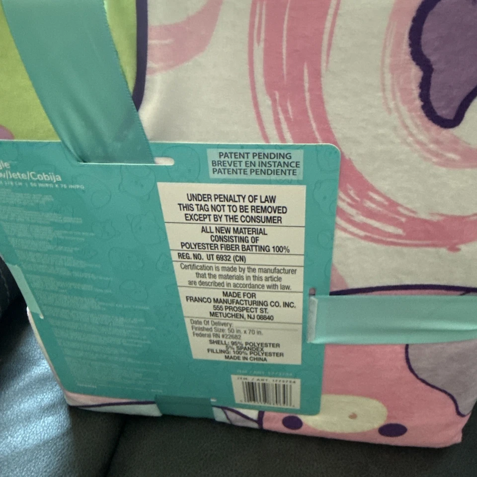 Squishmallows Kids Throw Blanket Super Soft and Squishy, 50 x 70 Inches - Image 3 of 3