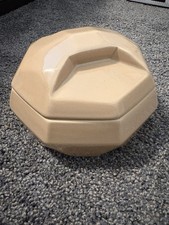 Vintage Jaru Pottery Bowl With Lid, Octagon Lid, 1977, MCM