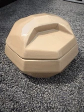 Vintage Jaru Pottery Bowl With Lid, Octagon Lid, 1977, MCM