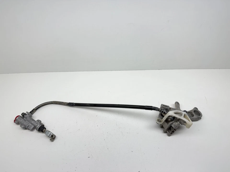 2007 Honda CRF250R Rear Brake Master Cylinder Hose Line Caliper Assembly OEM - Image 4 of 4
