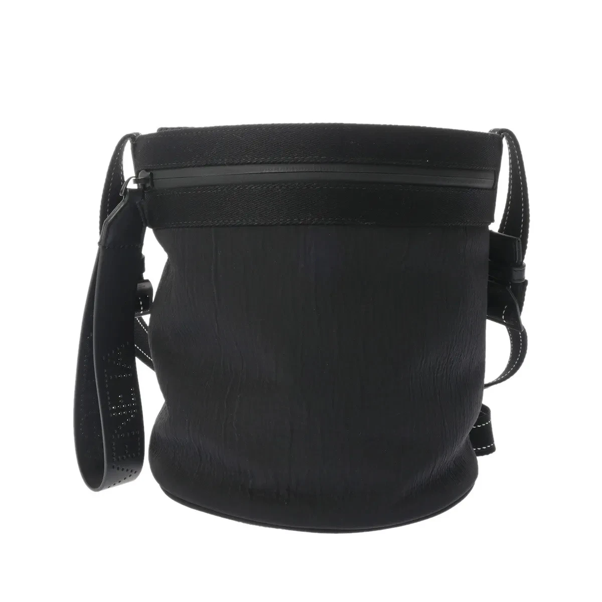 Bottega Veneta — Bottega Veneta Baketomessenger 570185 Shoulder Bag Nylon Black #WB3259