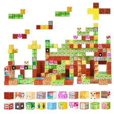 Magnetic Blocks,100 PCS Magnet Blocks Set,Magnetic Building Cubes for Kids,STEM