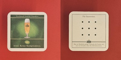 Jever Keine Kompromisse Brauerei Bierdeckel Bier