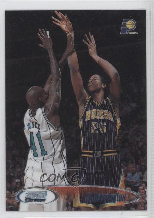 1998-99 Topps Stadium Club Chrome Al Harrington #SCC40 Rookie RC 2u3