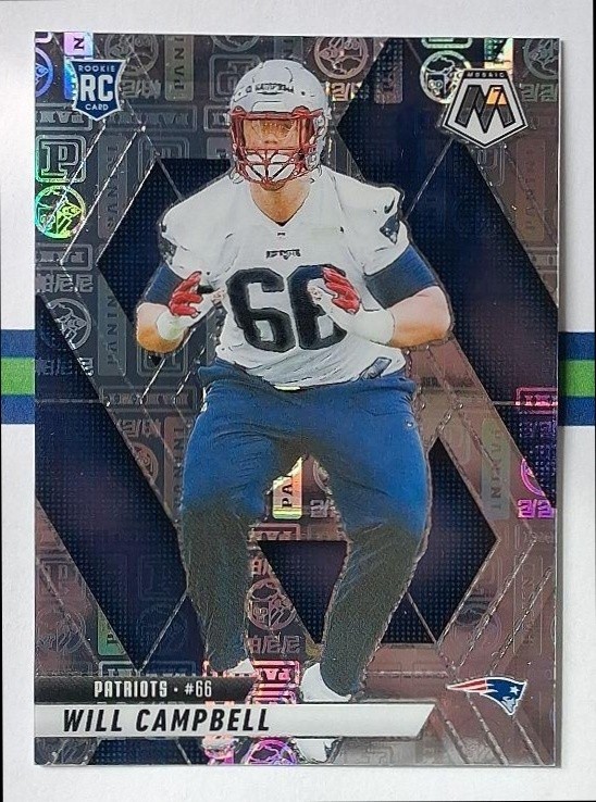 2025 Panini Mosaic Will Campbell Rookie Silver Knight Prizm /149 RC #378