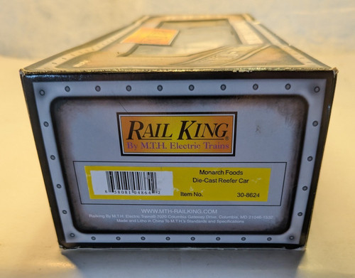 Coche frigorífico fundido a presión RailKing 30-8624 Monarch Foods C-10 nuevo en caja | Zustand: New