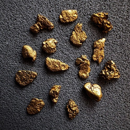 Natural Gold Nuggets 0.829g Lot 15 New Hampshire Placer Gold NHG29