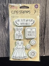 PLAY TIME Julie Nutting Prima Cling Stamps Paper doll 910730 - Free Shipping