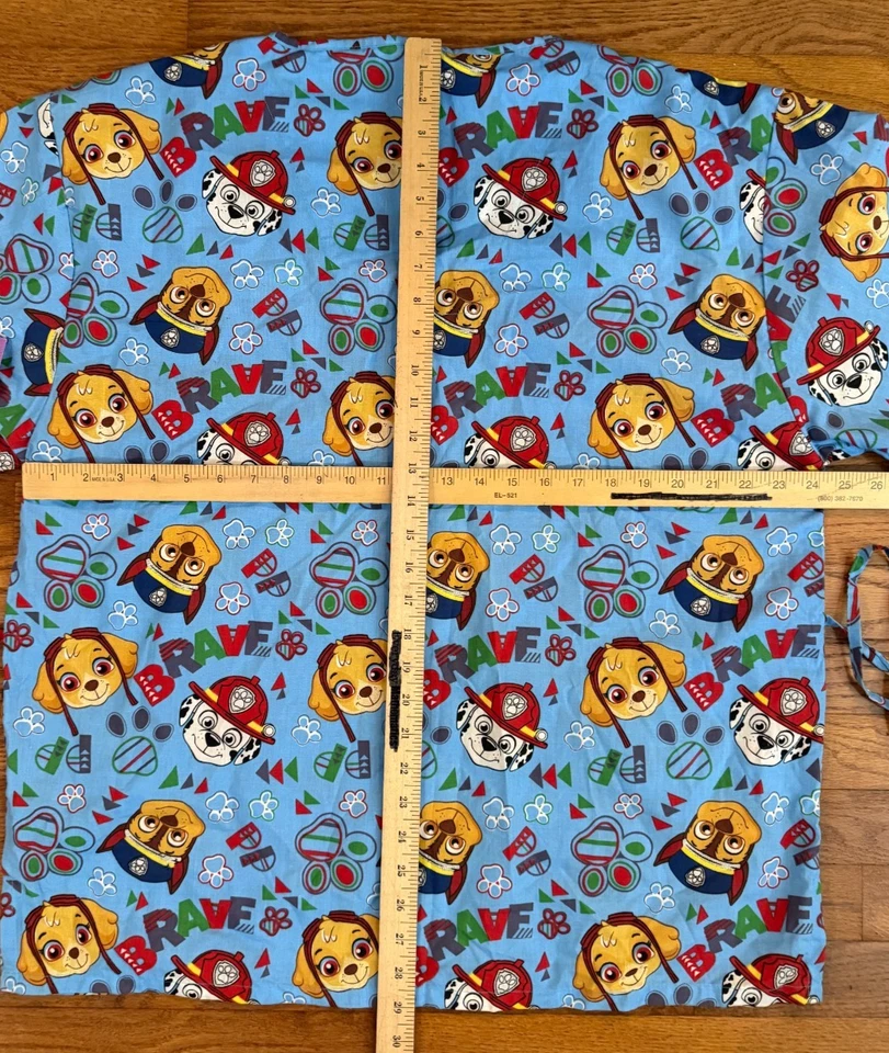 NEW! Paw Patrol Nickelodeon Scrub Top Nurse Doctor Medical Adult 3XL - Image 4 of 4